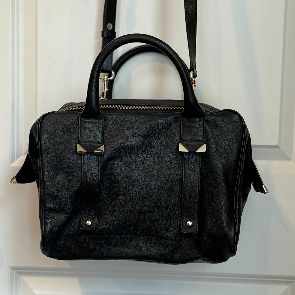 See By Chloe Black Leather Bucket Bowling Bag